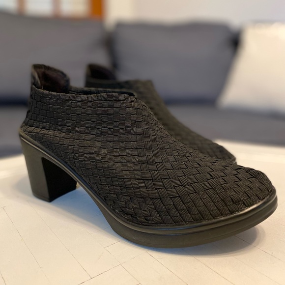 STEVEN by Steve Madden Elizah Black Woven Platform Round Toe Pumps Women's 9.5 - Picture 1 of 7